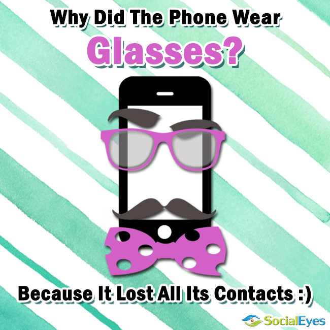 This is a very cool little eyeglasses joke that you will love. please share it for all your friends to se.. Thanks.… continue reading •••