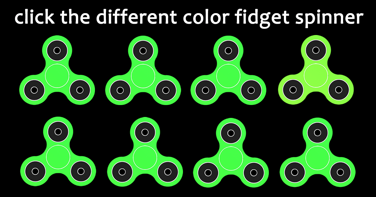 fidget-spinner-1200 This is a fun little color test to see how well your eyes differentiate between subtle color variations in Fidget Spinners. Let’s see how your eye’s stack up against the… continue reading •••