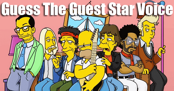 Guess The Celebrity Simpsons Guest Star Voice